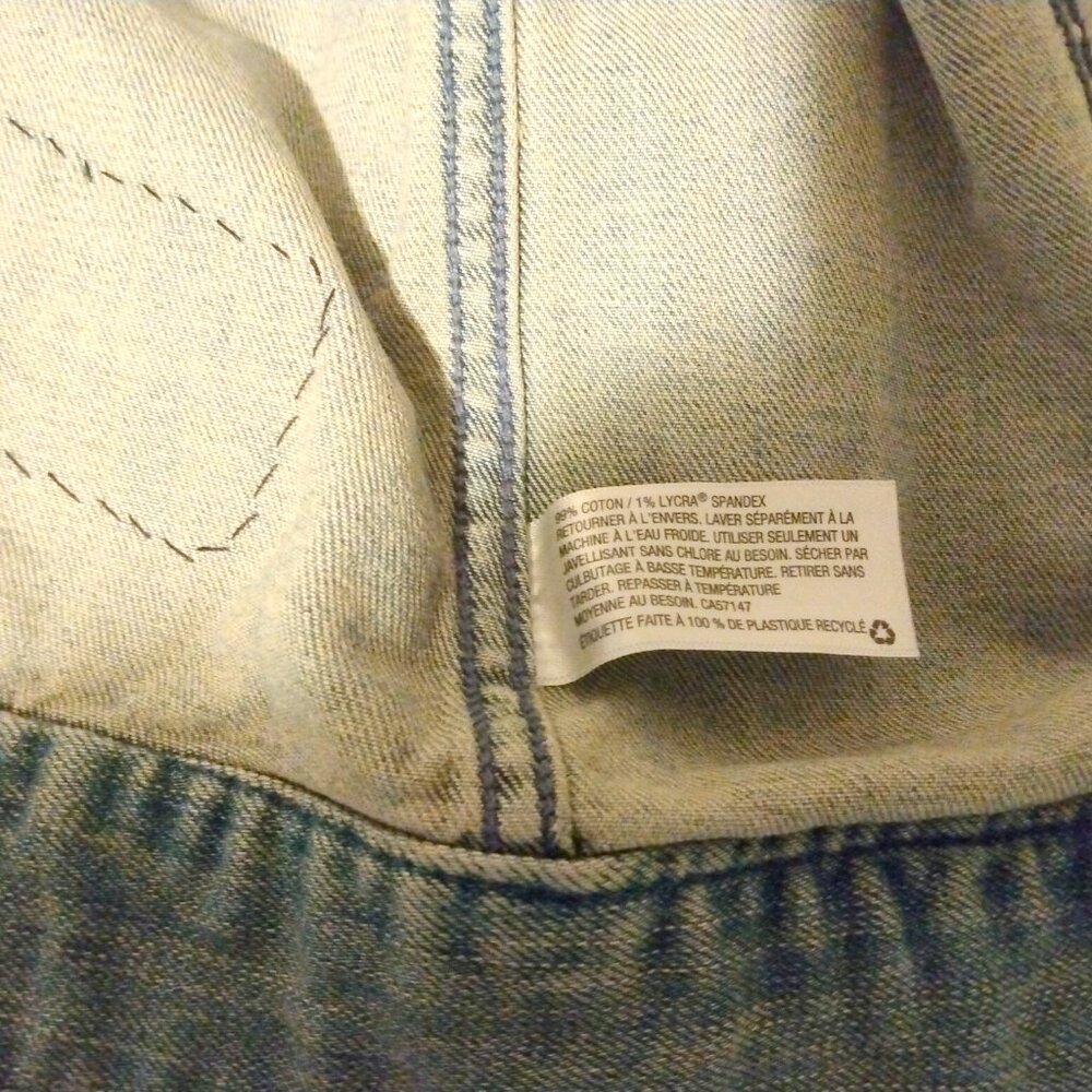 Upcycled Denim Jean Jacket XL Boho Rocker Patches Artsy Festival Mixed Media - Picture 13 of 15